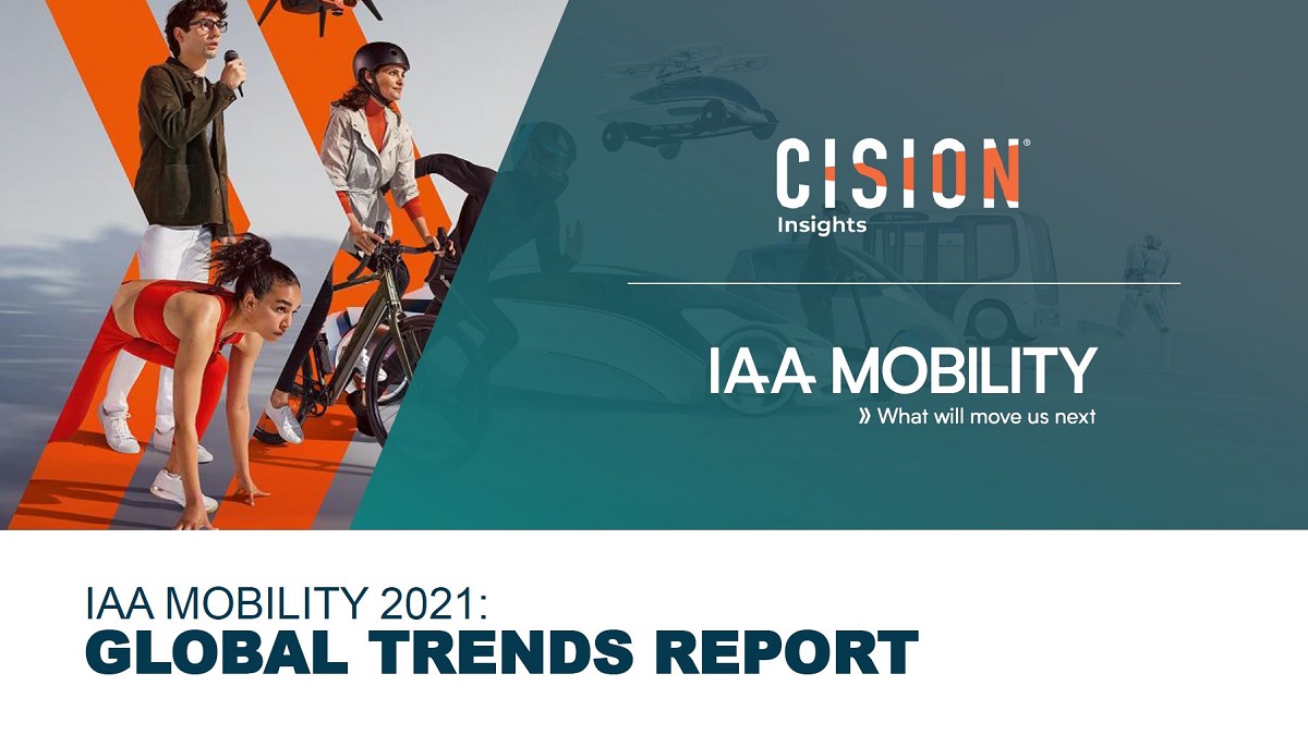 iaa mobility 2021 - cision medienanalyse - global trend report titelblatt