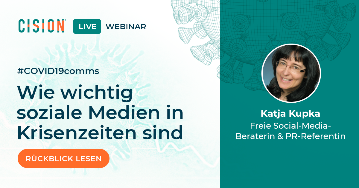 Rückblick zum Webinar "Wie wichtig soziale Medien in Krisenzeiten sind" Rückblick zum Webinar "Wie wichtig soziale Medien in Krisenzeiten sind"