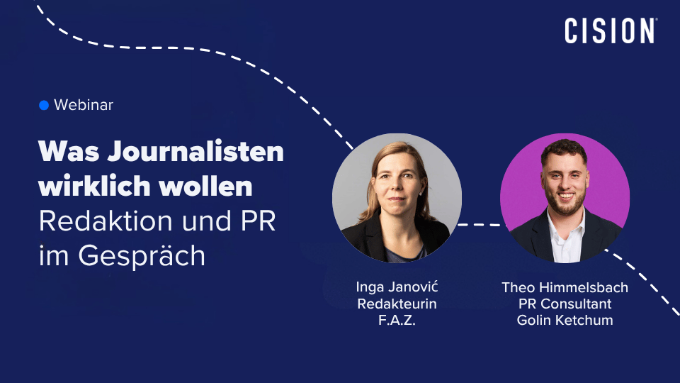 Webinar: Was Journalisten wirklich wollen – Redaktion und PR im Gespräch