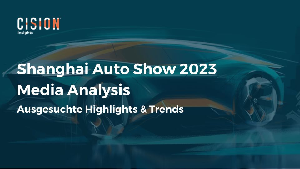 Shanghai Auto Show Medienanalyse