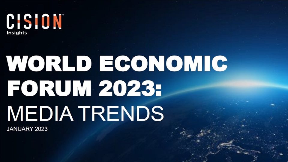 Cision Insights Medienanalyse - World Economic Forum 2023 Cover