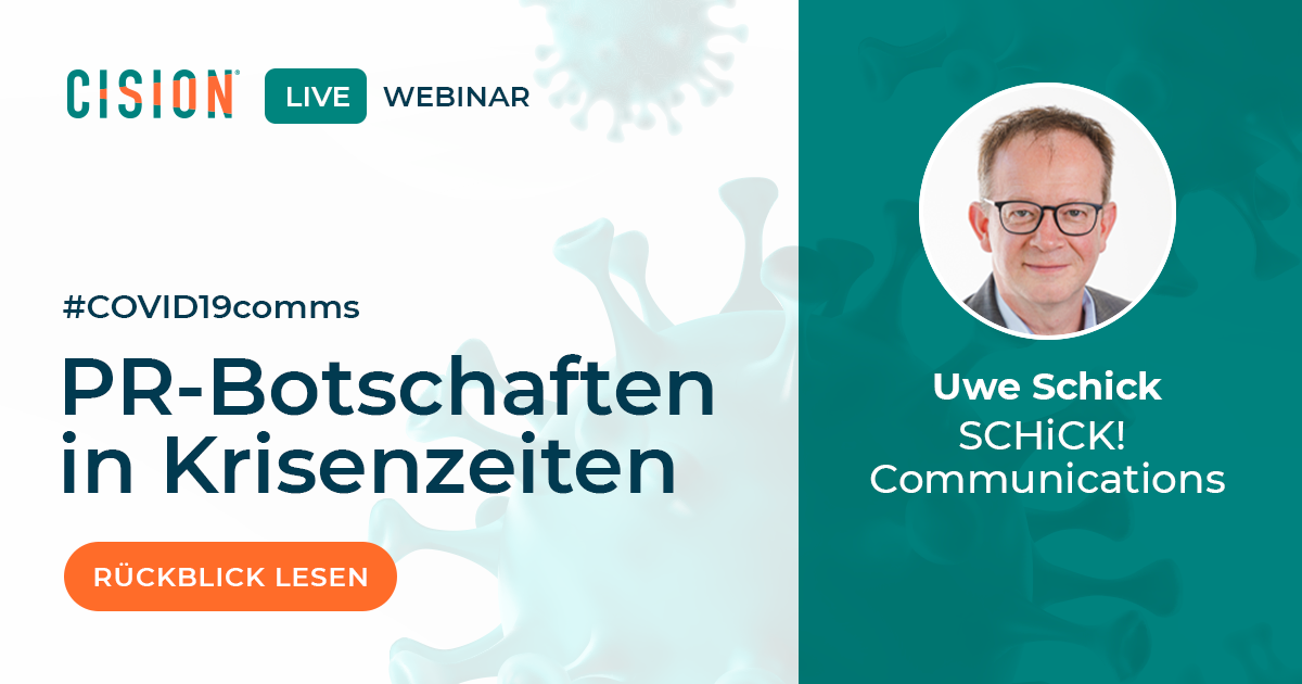 Ein Rückblick auf unser Webinar "PR-Botschaften in Krisenzeiten"